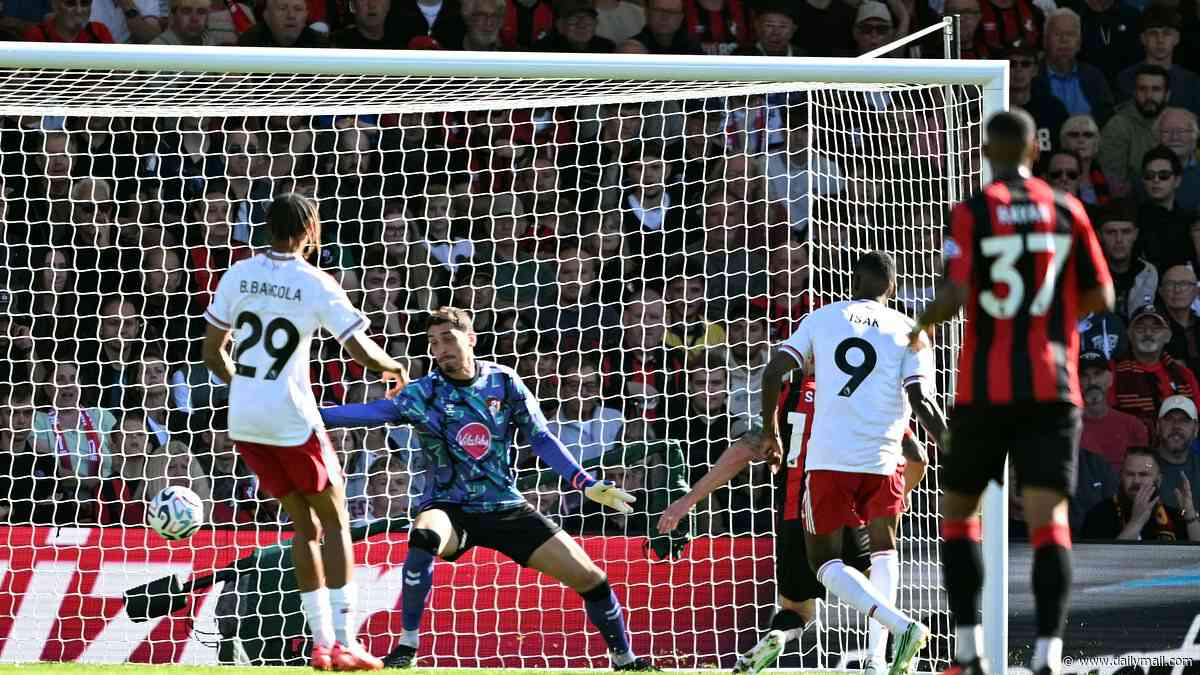 Bournemouth vs Liverpool - Premier League LIVE: Alexander Isak breaks the deadlock as Andoni Iraola returns to old club while Sunderland trail by one in seven-goal thriller at Man City