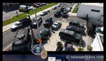 Costa Mesa Police arrest ten after serving a narcotics warrant on Pomona Avenue