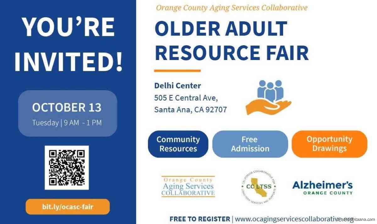 Older Adult Resource Fair Coming to Santa Ana on Oct. 13