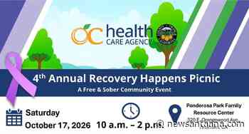 OC Health Care Agency to host Recovery Happens Picnic in Anaheim on Oct. 17
