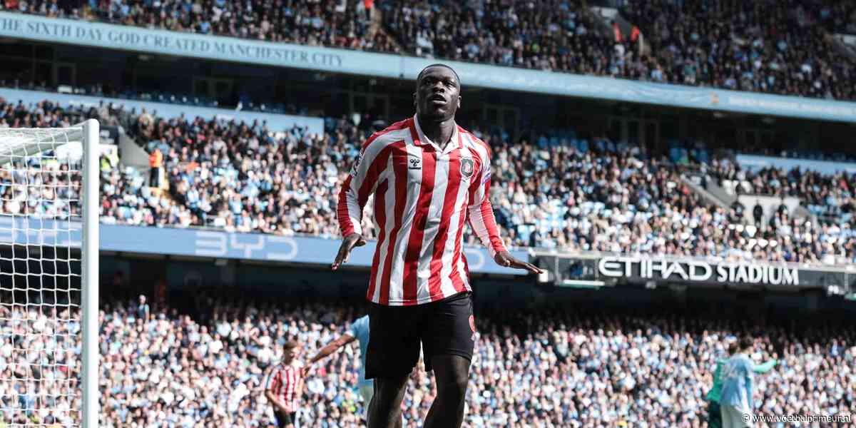 Brobbey schittert met hattrick namens Sunderland, maar Man City wint spektakelstuk