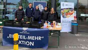 Leo Club Werne sammelt für die Tafel: Spendenaktion bei Rewe soll Bedürftige unterstützen
