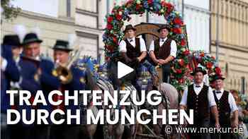 Im Video: Trachtenzug zieht durch Münchner Innenstadt