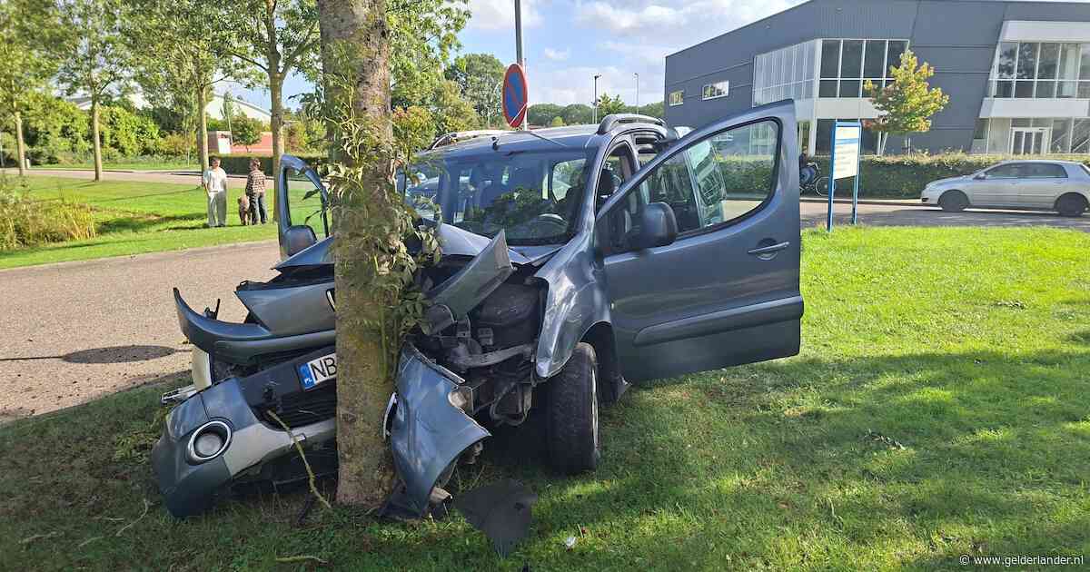 Auto crasht tijdens achtervolging in Zevenaar, bestuurder slaat op de vlucht