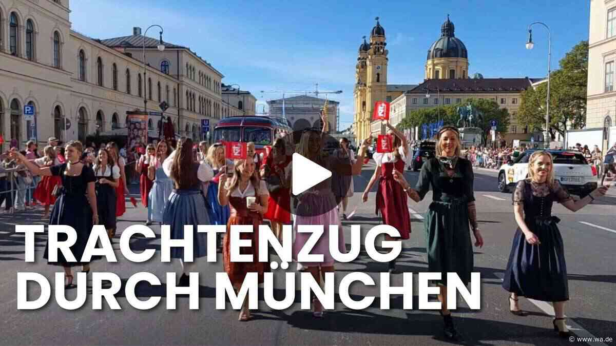 Im Video: Trachtenzug zieht durch Münchner Innenstadt