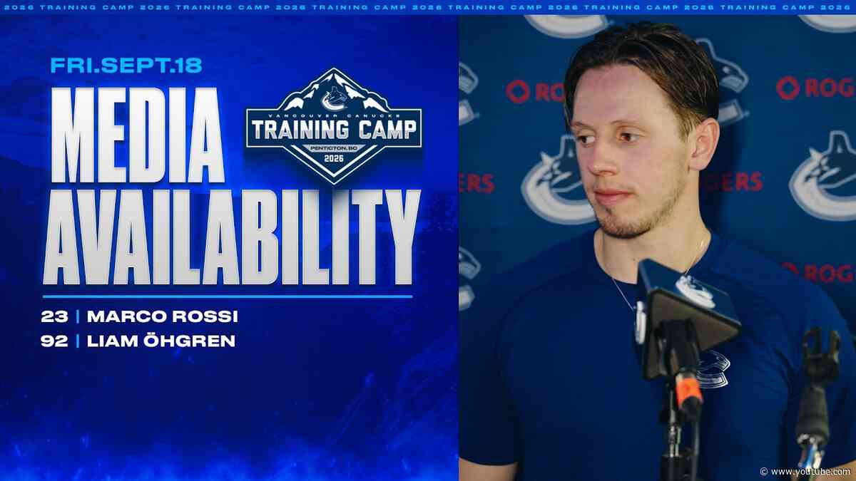 Marco Rossi & Liam Öhgren Media | Vancouver Canucks Training Camp (Sep 18 2026)