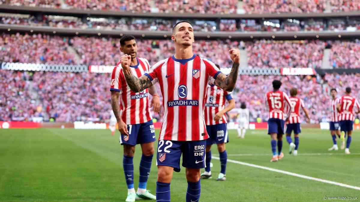 Atlético Madrid vs. Real Madrid LIVE: LaLiga updates as Simeone carded in tense first half