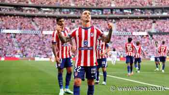 Atlético Madrid vs. Real Madrid LIVE: LaLiga updates as Simeone carded in tense first half