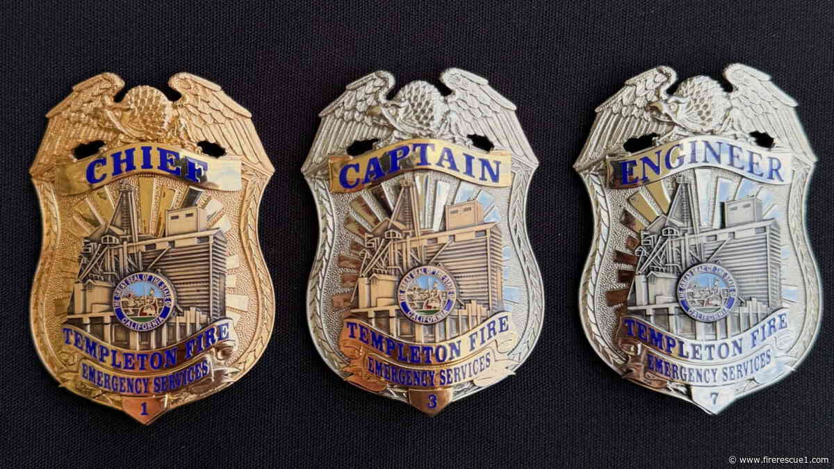 Calif. firefighters carry lost town landmark on new badges