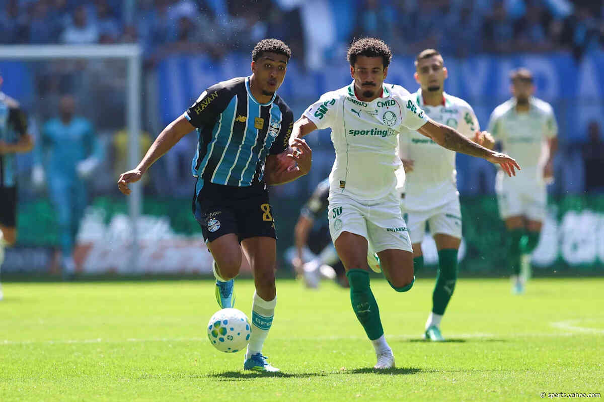 Draw leaves Grêmio in bottom four, Palmeiras worried by leaders Flamengo