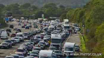 M25 crash live: Motorway shut and two-hour delays after multi-vehicle smash