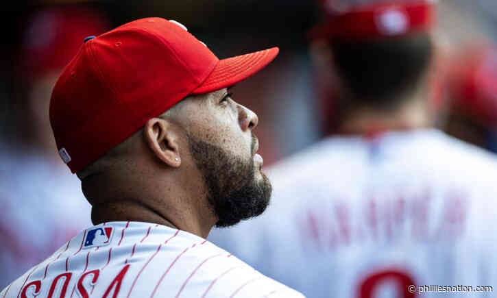 Why did Brandon Marsh pinch hit for Edmundo Sosa in the ninth?