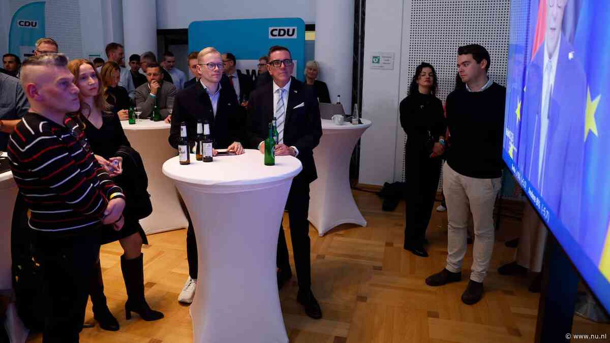 Grote klap voor CDU in Duitse deelstaatverkiezingen, AfD lijkt de grootste