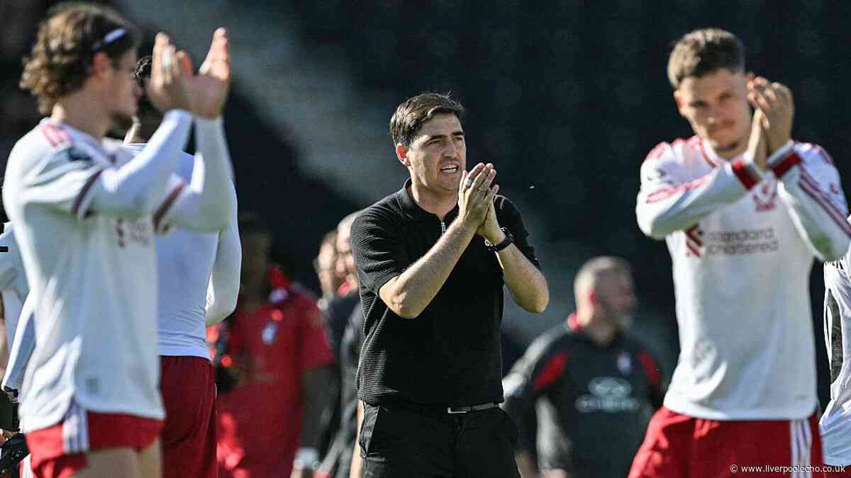 Andoni Iraola can enjoy three week break as Liverpool begin to right last season's wrongs