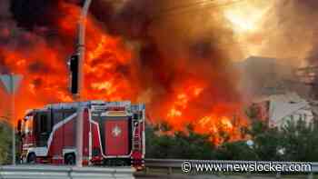 Grote brand nabij Kiev: magazijnencomplex geraakt bij droneaanval