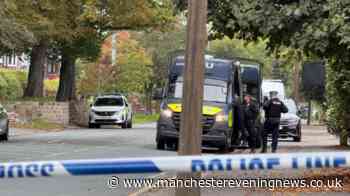 Police incident in Salford sees roads blocked off and 100m cordon in place