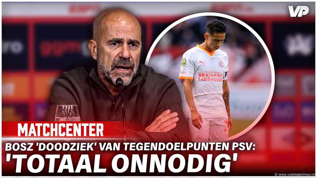 Peter Bosz 'doodziek' van puntenverlies PSV tegen FC Twente: 'Dat was onnodig'