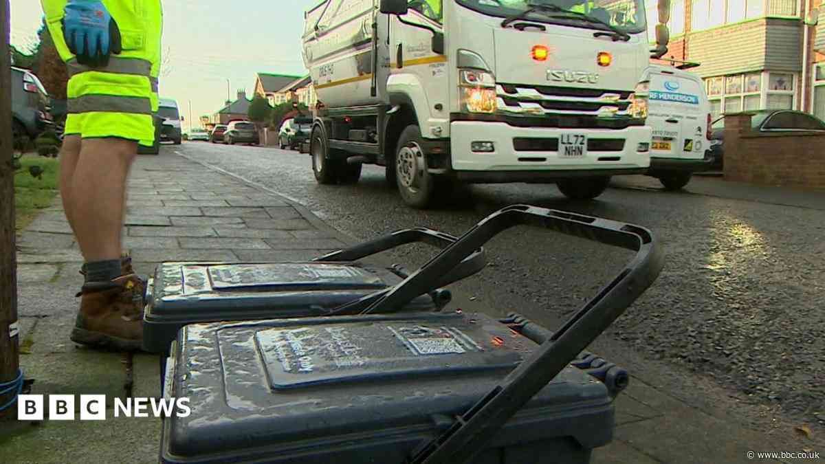 Who gets food waste collections in the North East?