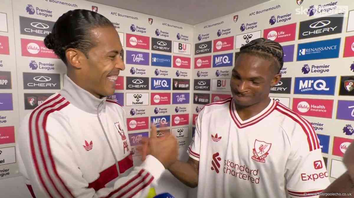 Virgil van Dijk's message to Jeremy Jacquet after starring Liverpool role in Bournemouth win