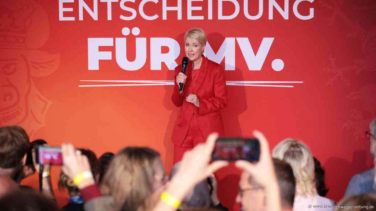 Bei der Prognose seufzen die Schwesig-Fans in Mecklenburg-Vorpommern enttäuscht