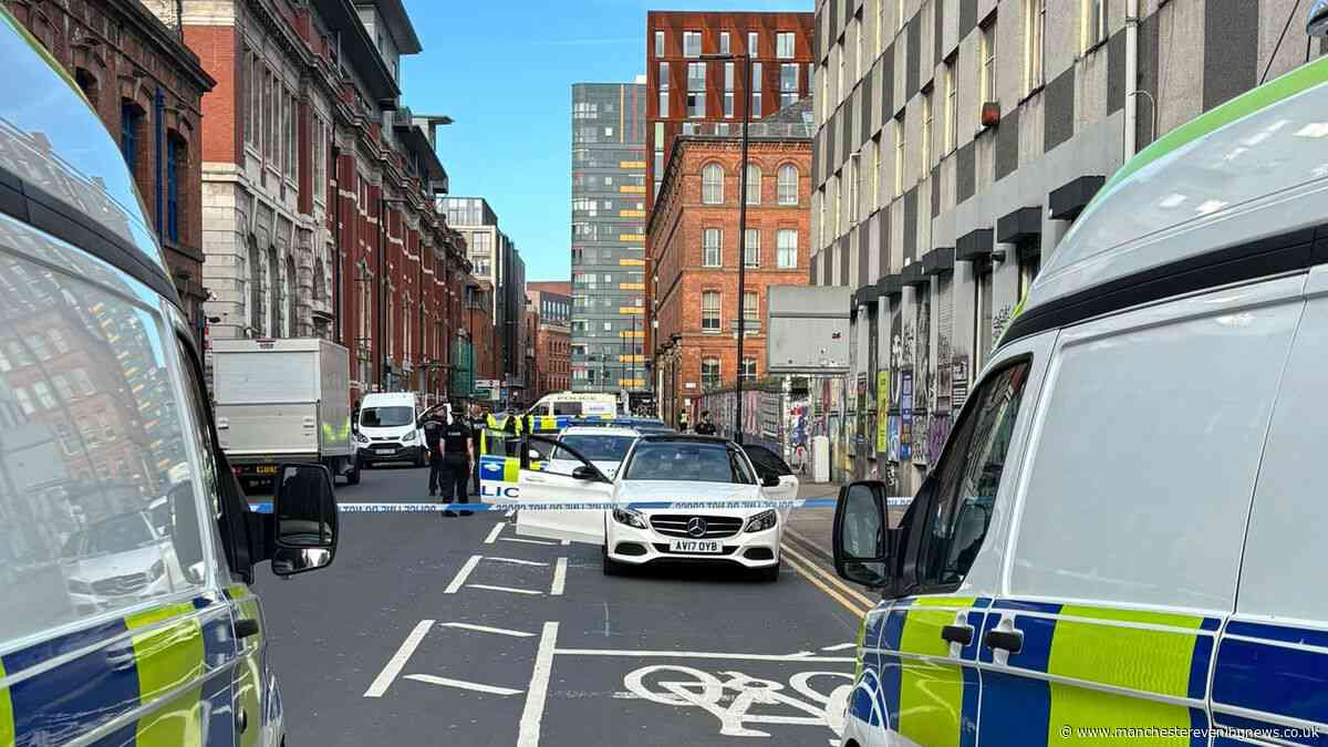 Manchester counter-terrorism arrests RECAP as city centre street cordoned off and two arrested