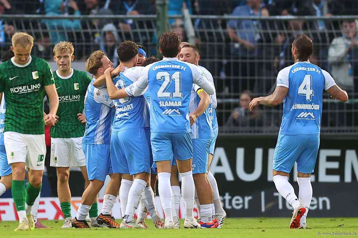 Eigentor, Torwartpatzer, Platzverweis: Chemnitzer FC ringt Chemie Leipzig nieder