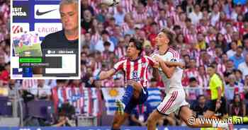 Real-coach José Mourinho toont foto’s na nederlaag bij Atlético: ‘Dit is het verhaal van de wedstrijd’