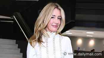 Cat Deeley cuts a typically chic figure as she joins stylish Daisy Lowe at Mulberry's London Fashion Week show