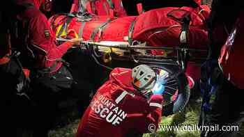 Injured pensioner, 77, and his grandson are rescued in late-night mountain operation... thanks to his phone's emergency SOS setting