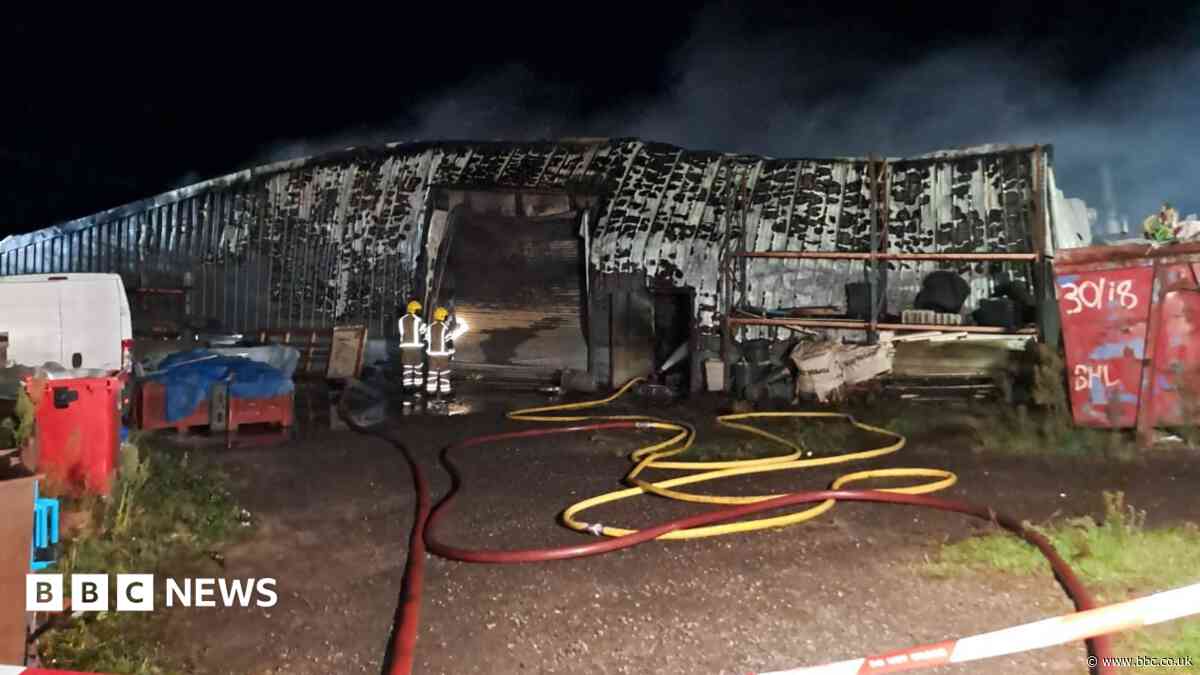 Building suffers partial roof collapse in fire