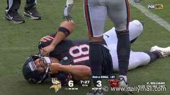 Caleb Williams screams in agony after worrying non-contact injury as Bears stadium falls silent: 'Tough to see'