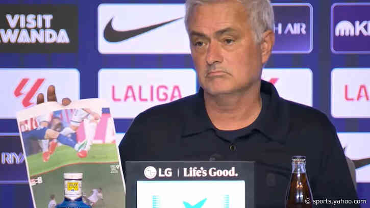 Mourinho prints out 'red card' incidents after Real lose derby