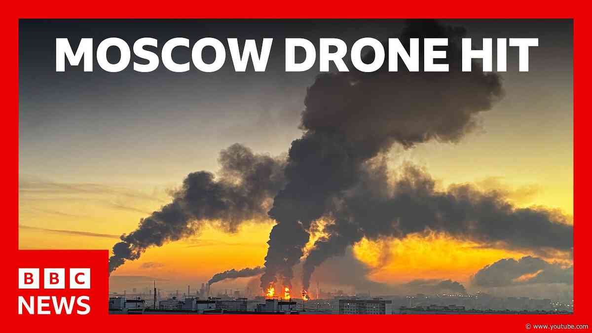 Largest attack on Moscow sees Ukraine fire hundreds of drones | BBC News
