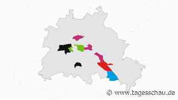Berlin: Karte mit den Ergebnissen der Abgeordnetenhauswahl 2026