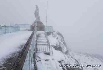 Nueva nevada tiñó de blanco la estación Pico Espejo del teleférico Mukumbarí