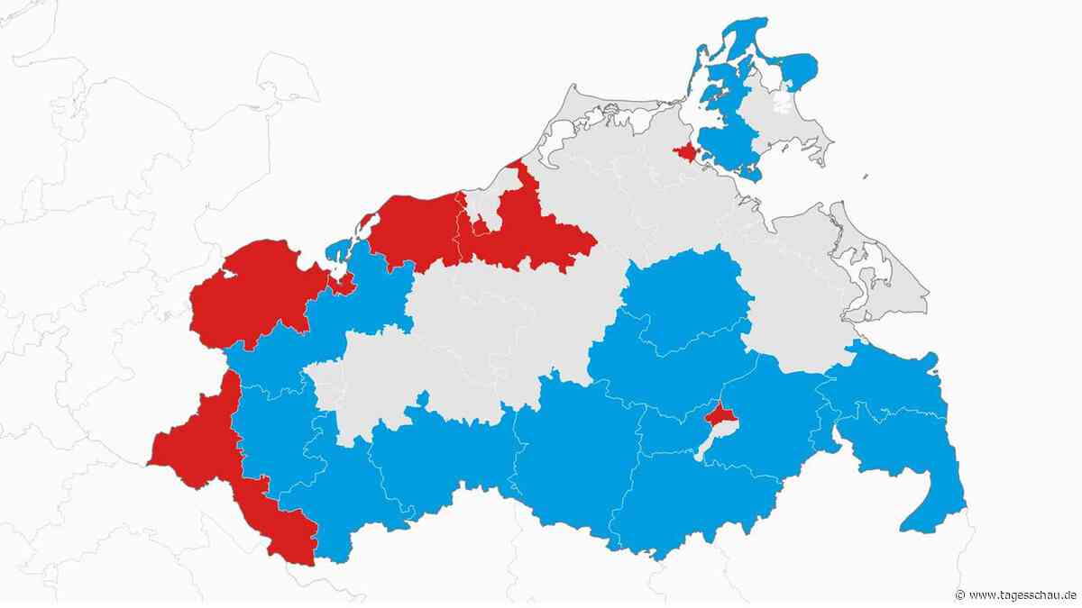 Mecklenburg-Vorpommern: Wahlkarte zur Landtagswahl 2026