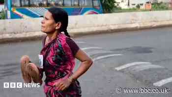 Mum's viral barefoot race sparks debate over India's education crisis