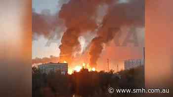 Massive Ukrainian drone strike