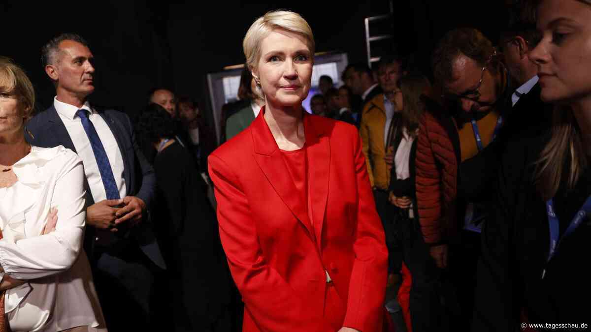 ++ Liveticker zur Mecklenburg-Vorpommern-Wahl: Schwesig "irritiert" über Kanzler Merz ++