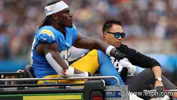 Chargers TE Njoku leaves game vs. Raiders with knee injury