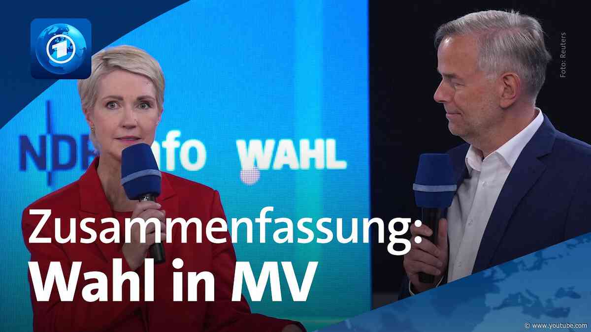 AfD gewinnt Landtagswahl in Mecklenburg-Vorpommern knapp vor SPD