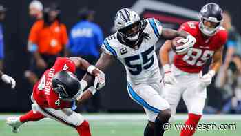 Panthers in awe of Llyod's 'dominant' takeover vs. Falcons