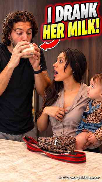 My wife's face when I drank her breast milk 🫣 #funny #prank #couple