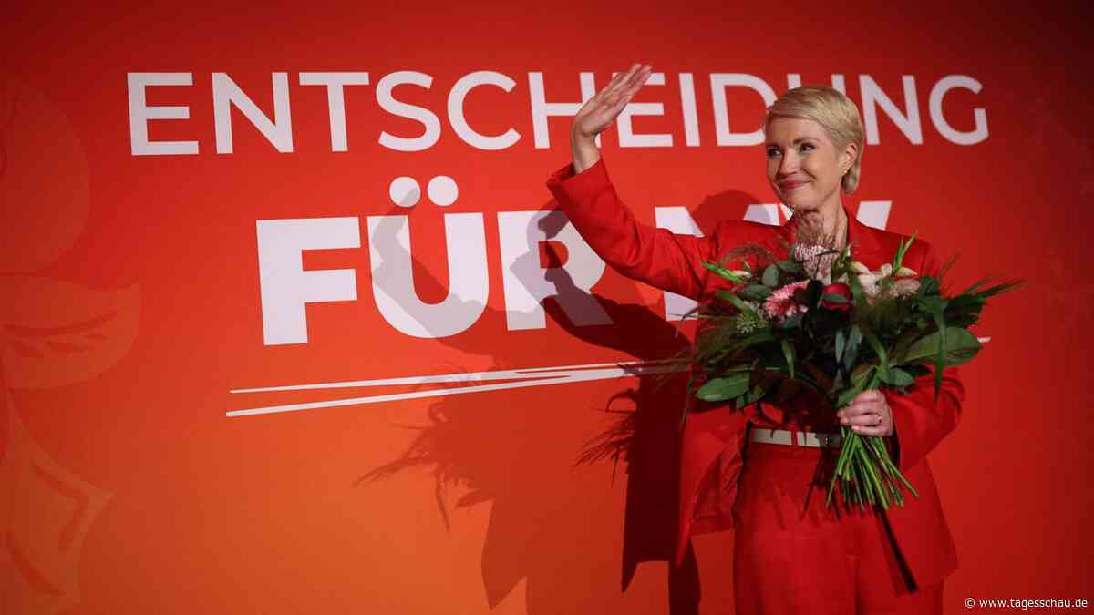 ++ Liveticker zur Mecklenburg-Vorpommern-Wahl: Schwesig verteidigt Direktmandat ++