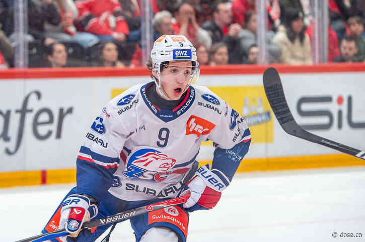 Vinzenz Rohrer is off to a strong start to the season with EV Zug