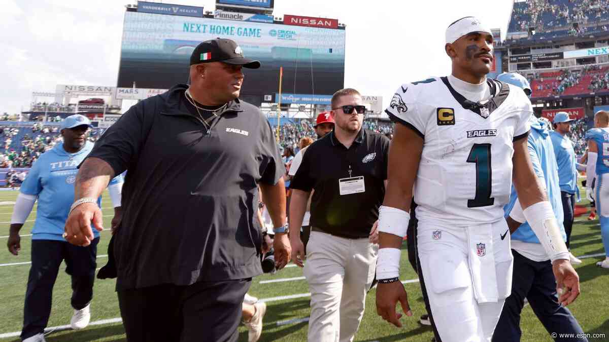 Hurts taunts Titans after Eagles win: Finished what you started