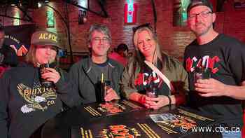 AC/DC fans gather at band pop-up