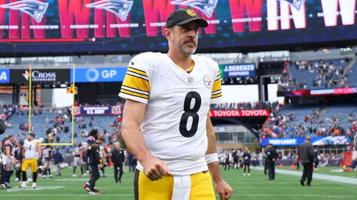 Let's overreact to NFL Week 2: Would the Steelers think about benching Rodgers?