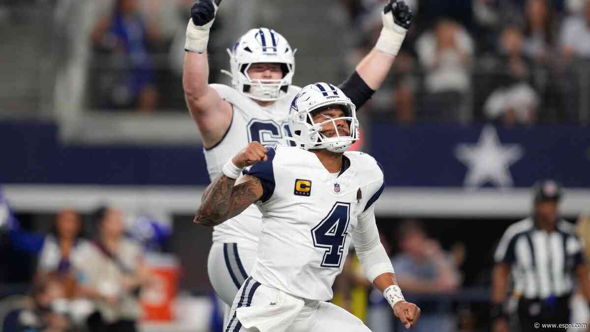 Dak breaks Romo's Cowboys passing TDs record