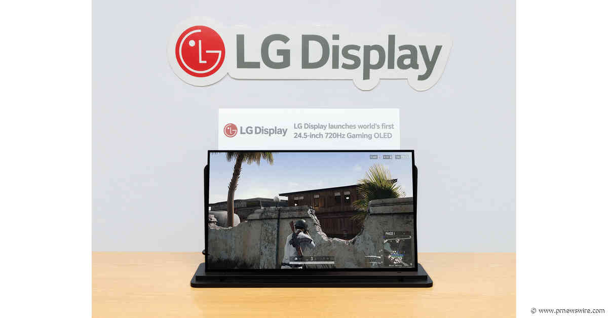 LG Display launches 24.5-inch 720Hz Gaming OLED Panel